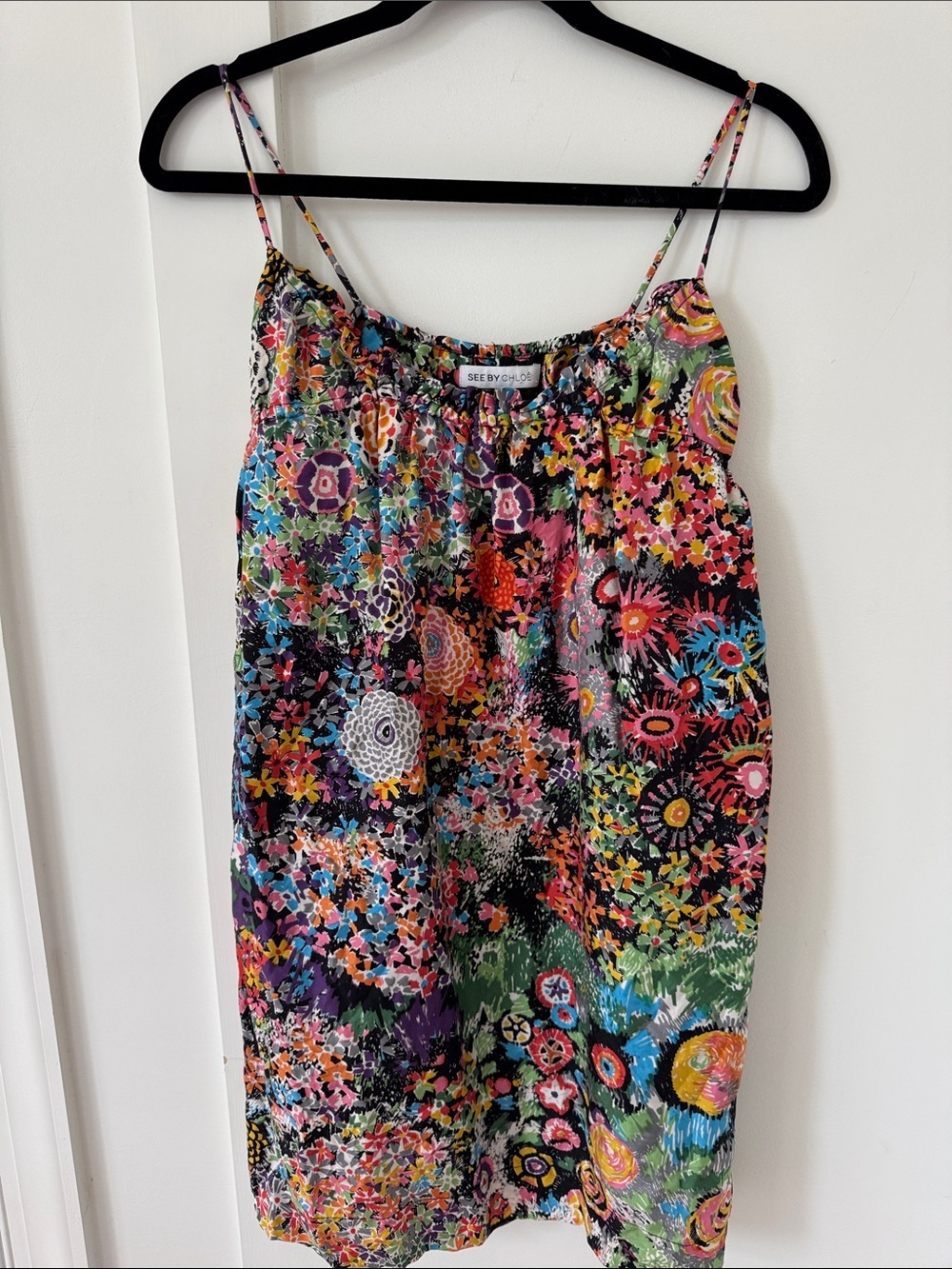 Vintage SEE BY Chloe Silk Floral Dress Size 4